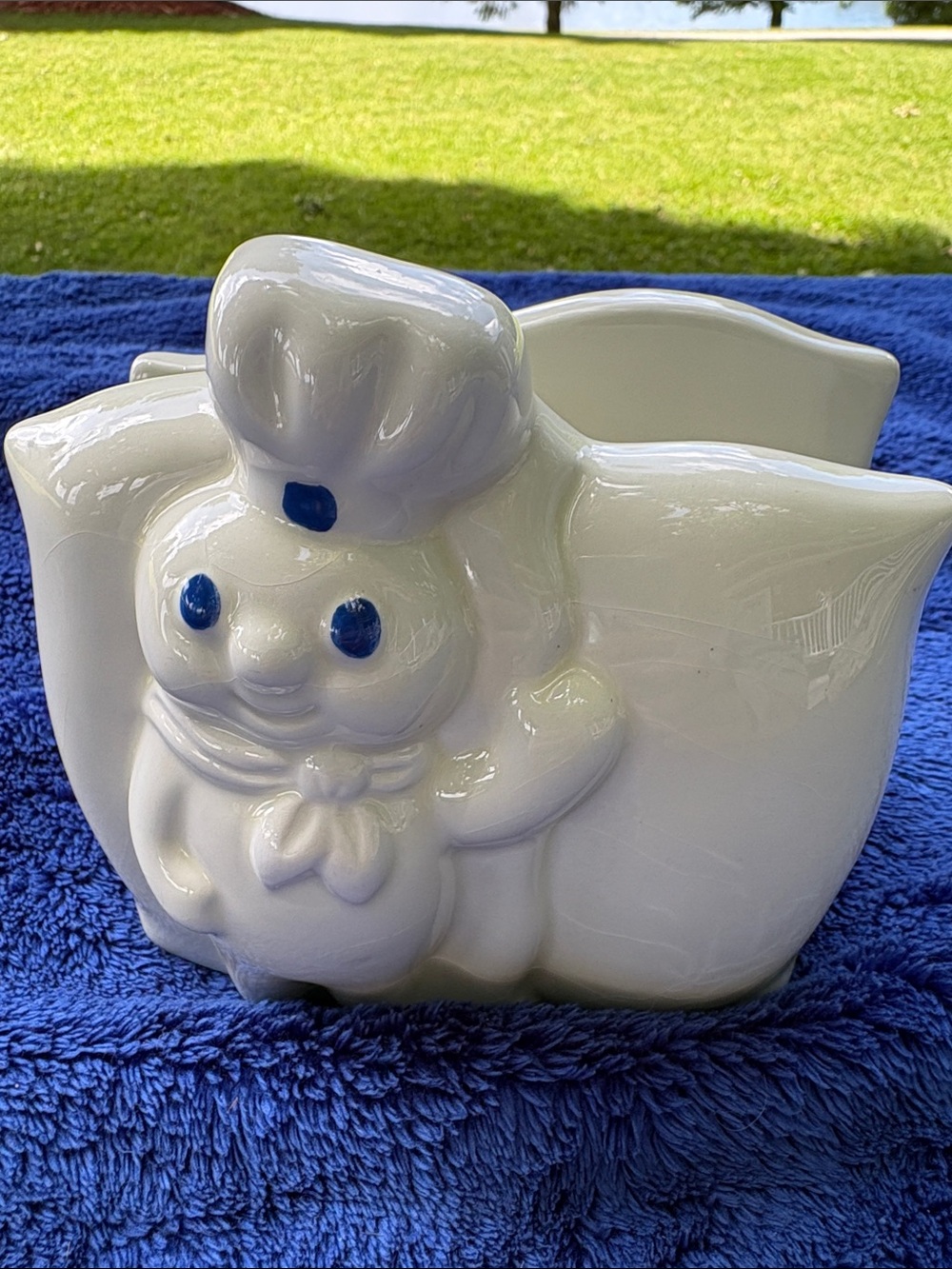 Vintage pillsbury dough boy ceramic napkin holder